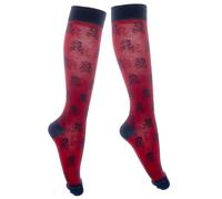 FITLEGS - Calze - 100 DEN - Donna rosso Skulls