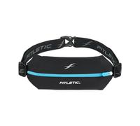 Fitletic Active Lifestyle - Marsupio e mini cintura sportiva da corsa per uomo e donna, leggera, a basso profilo, ultra morbida ed espandibile, adatta a tutti i telefoni, tasca interna, Nero e