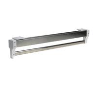 Fitlin Asta appendiabiti estensibile e resistente - Asta appendiabiti estensibile con 2 binari scorrevoli, asta appendiabiti regolabile con asta estraibile, portata 25 kg(550MM/21.6INCH)