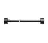 Fitlin Asta telescopica for armadio, regolabile, for lavanderia e bagno, appendiabiti estensibile, installazione senza trapano, 90-160 cm(Black,70-120CM/27.5-47.2IN)