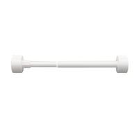Fitlin Asta telescopica for armadio, regolabile, for lavanderia e bagno, appendiabiti estensibile, installazione senza trapano, 90-160 cm(White,90-160CM/35.4-62.9IN)