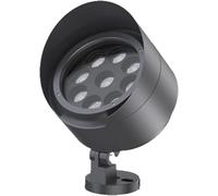 Fitlin Proiettore LED esterno, proiettore per prato, inserto per pavimento, luce per albero rotonda, faretti da incasso per hotel, cortile interno, giardino, parco, illuminazione bandiera(Warm White