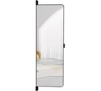 Fitlin Specchio da armadio scorrevole a lunghezza intera: design integrato nascosto girevole, specchio interno invisibile a corpo intero, stile salvaspazio (100 x 30 cm)