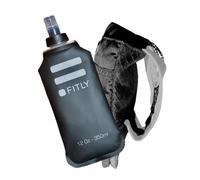 FITLY Running Borraccia a mano da 12 oz - Borraccia a mano per corridori, escursionisti, sciatori e attività all'aperto - nero