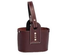 FITMARK Matera Duo Premium 100% in Pelle per Picnic, Mate e Thermos | Borsa per Mate | Design Rustico | Ideale per Amanti del Mate | Compatibile con Thermos da 2L | Colore (Bordeaux/Bordò)