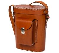 FITMARK Matera Premium con Tasca 100% Pelle per Opaca e Thermos - Adatto per Thermos Stanley 1,5L - Borsa Matero - Design country e pratico - Ideale per gli amanti del Mate - Balibetov, marrone