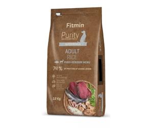 FITMIN Dog Purity rice adult fish & venison 12kg