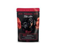 FITMIN For Life Adult e Cuccioli Manzo 85 g fileciki con manzo in salsa per cuccioli e cani adulti
