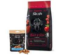 FITMIN For Life Manzo e Riso 12kg + Fitmin For Life Biscotti per cani e gatti 50 g mix di gusti IN OMAGGIO!