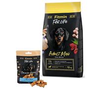 FITMIN For Life Mini Adult 12kg + Fitmin For Life Biscotti per cani e gatti 50 g mix di gusti IN OMAGGIO!