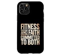 Fitness And Faith Committed To Both Gym Training |--- Custodia per iPhone 11 Pro