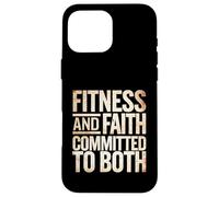 Fitness And Faith Committed To Both Gym Training |--- Custodia per iPhone 16 Pro Max