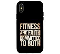 Fitness And Faith Committed To Both Gym Training |--- Custodia per iPhone X/XS