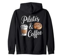 Fitness Benessere Allenamento Pilates E caffè Cannella Panino Felpa con Cappuccio