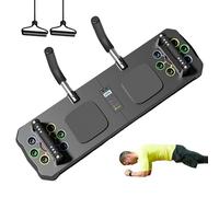 Fitness Board - Non-slip Handle Exercise Board For Home Workout | Multifunctional Pilates Equipment With Tensile Rope And Timer, Exerciser Trainer For Women Men, Gym Workout