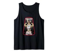 Fitness Bunny Bodybuilders BUILD BIG Bunny strappato divertente palestra Canotta