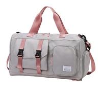 Fitness Duffel Bag, Lightweight Gym Bag, Travel Duffel Bag, Oxford Cloth Gym Bag, Dry Wet Separation Bag, Large Capacity Duffel, Men's Weekender Bag, Carry-on Duffel Tote, Gym Travel Bag, grigio, Se