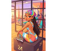 Fitness & Glow : Luxury Workout Journal - Stylish Female Edition: 90-Day Training Tracker & Meal Planner | Aesthetic Fitness Notebook for Modern Women | Premium Design Cover