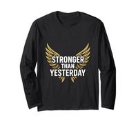 Fitness Gym Motivation: più Forte di Ieri Maglia a Manica