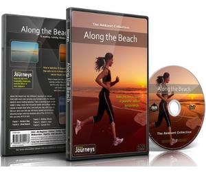 Fitness Journeys - Along the Beach, for indoor walking, treadmill and cycling workouts