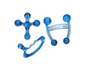 Fitness Mad Massaggiatore per le mani | Strumento di massaggio portatile per il rilascio di muscoli profondi e punti di innesco | utilizzato per collo, schiena, braccia, gambe e piedi | Set completo
