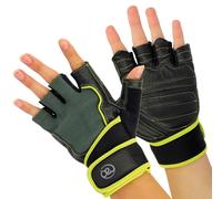 Fitness Mad Mens Weight Training Gloves Medium Black/Green Medium Black/Green