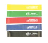 Fitness Mad Mini Power Loop Banda di Resistenza Misura Confezione 5 (MQ665)