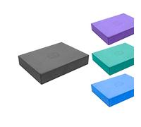 Fitness Mad Pilates Block, Blocco sedile in EVA ecologico per Pilates e allenamenti a casa, Supporto per varie posture, Blu, 35 cm x 25 cm x 60 mm (Antracite)