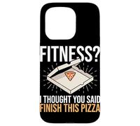Fitness Pensavo avessi detto Finisci questa pizza Funny Fitness Custodia per iPhone 15 Pro