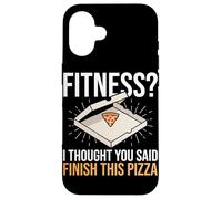 Fitness Pensavo avessi detto Finisci questa pizza Funny Fitness Custodia per iPhone 16