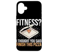 Fitness Pensavo avessi detto Finisci questa pizza Funny Fitness Custodia per iPhone 16 Plus