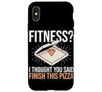 Fitness Pensavo avessi detto Finisci questa pizza Funny Fitness Custodia per iPhone X/XS