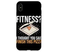 Fitness Pensavo avessi detto Finisci questa pizza Funny Fitness Custodia per iPhone XS Max