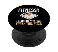 Fitness Pensavo avessi detto Finisci questa pizza Funny Fitness PopSockets PopGrip Adesivo