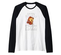 Fitness Pizza Pet Monkey Lover Maglia con Maniche Raglan