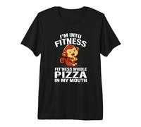 Fitness Pizza Pet Monkey Lover Maglietta Premium