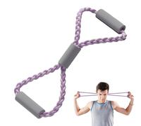 Fitness Pulling Rope - Figura 8 Espansori per braccia e petto, fascia da allenamento con impugnature imbottite, fascia elastica di resistenza per allenare la parte superiore del corpo, le spalle e la