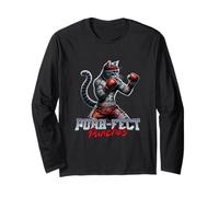 Fitness - Purrfect Punches Boxer Gatto Maglia a Manica