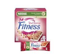 FITNESS Red Berries Barrette di Cereali Integrali con Frutti Rossi, 6 barrette da 23,5g (141g)