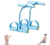 Fitness Resistance Bands-4 Tube Pedal Ankle Puller, Resistance Bands for Working Out, Sit Up Exercise Equipment, for Women Men (Blue,2Pcs)
