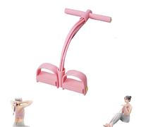 Fitness Resistance Bands-4 Tube Pedal Ankle Puller, Resistance Bands for Working Out, Sit Up Exercise Equipment, for Women Men (Pink,1Pcs)