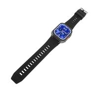 Fitness Resistente all'acqua Smart Watch BT Chiamata Sempre in Mostra, Ottimo per attività Esterne, Silicone a 380 MAh Silicone + Materiale in Lega (BLACK)