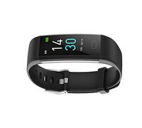 Fitness Smart Watch Fitness Bracciale S5 Attività Temperatura Frequenza cardiaca Impermeabile per donne uomini neri