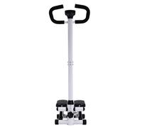 Fitness Stepper Esercizio Stepping Machine, con manubrio, tappetino, 2 fasce di resistenza, per perdita di peso, modellazione del corpo ed esercizi quotidiani, capacità di carico 150 kg
