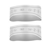 Fitness Stretch Belt - 12.6 Inch Resistance Exercise Band | Silicone Workout Stretch Strap - 140 g Elastic Yoga Pilates Gym Training for Flexibility Muscle Strength Home and Gym Fitness Routine