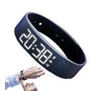 Fitness Tracker- Vibrating Alarm Wristband | Smart Wristband Alarms | Waterproof Vibrating Clock Digital Watch | Silent Adjustable Smartwatch Clock for Travel School Sports Outdoor Women Men Kids