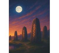 Fitness Tracking Journal - Ancient Stone Circle: A daily companion to log workouts, hydration, and energy levels