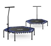 Trampolina Fitness z uchwytem 127 cm Neo-Sport - sześciokątna niebieska