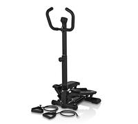 Fitnesstrainer Cyclette Swing Stepper Con Espansori Bande Di Resistenza Display