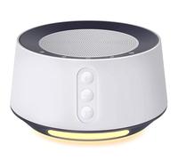 Fitniv Macchina per il rumore bianco con luce notturna regolabile per dormire, 14 colonne sonore ad alta fedeltà, timer e funzione di memoria, plug in, macchina audio per neonati, adulti